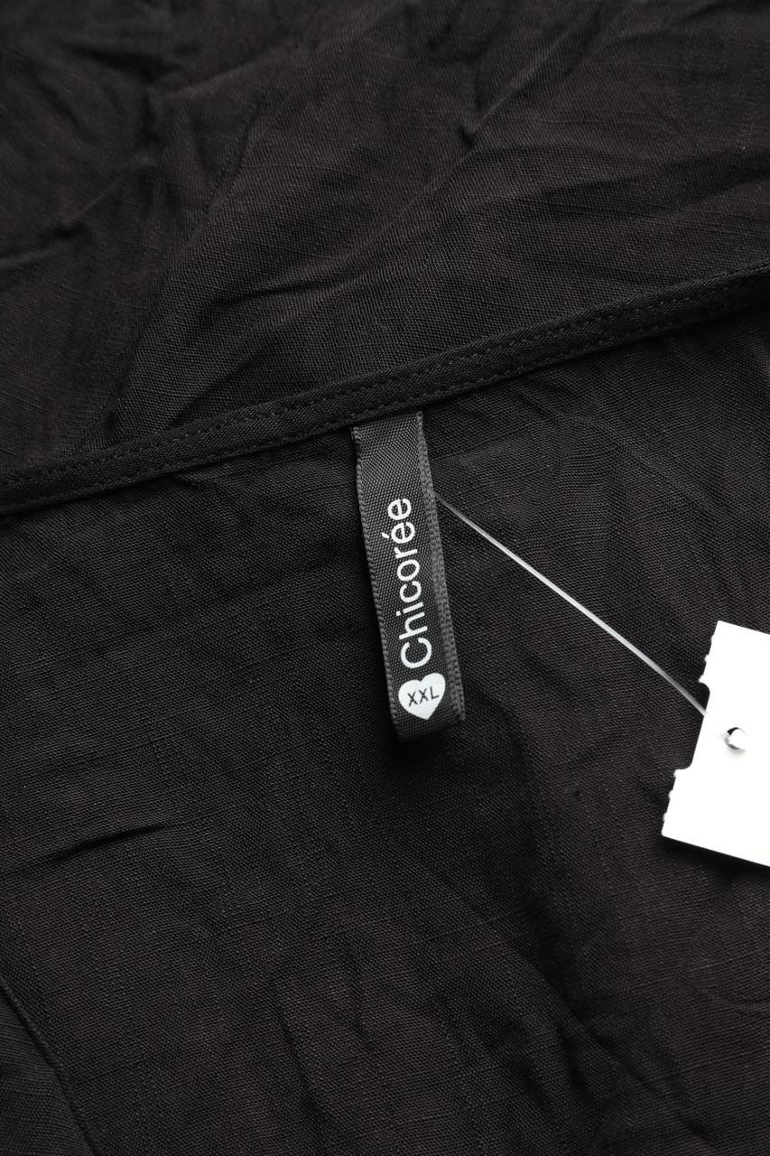 Carou Chicorée Kurzarm-Kleid Aus Viskose Mit Knöpfen