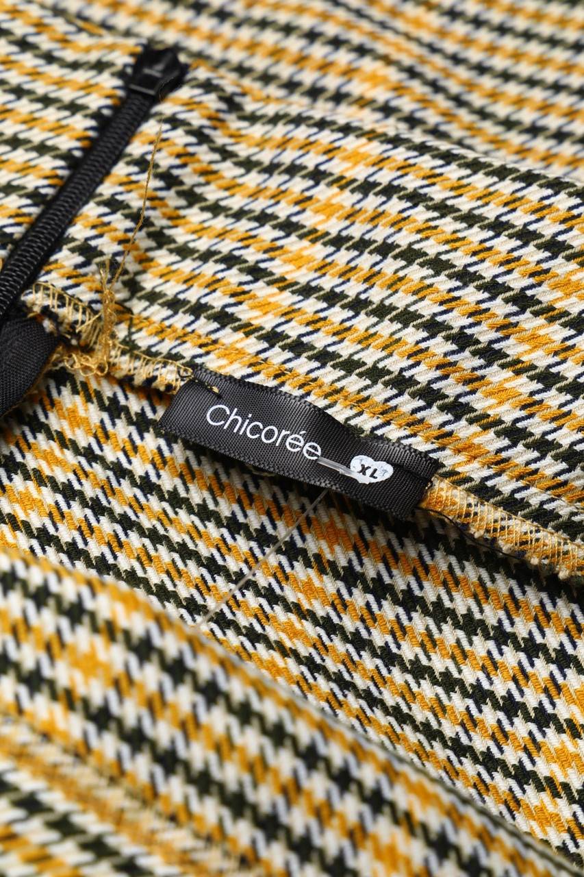 Carou Chicorée Minirock In Wickel-Optik Mit Karo-Muster
