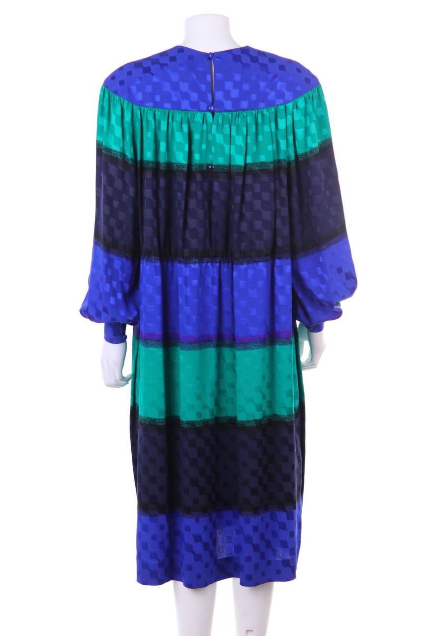 Carou Christian Dior Boutique Vintage-Abendkleid Aus Seide Mit Raffungen