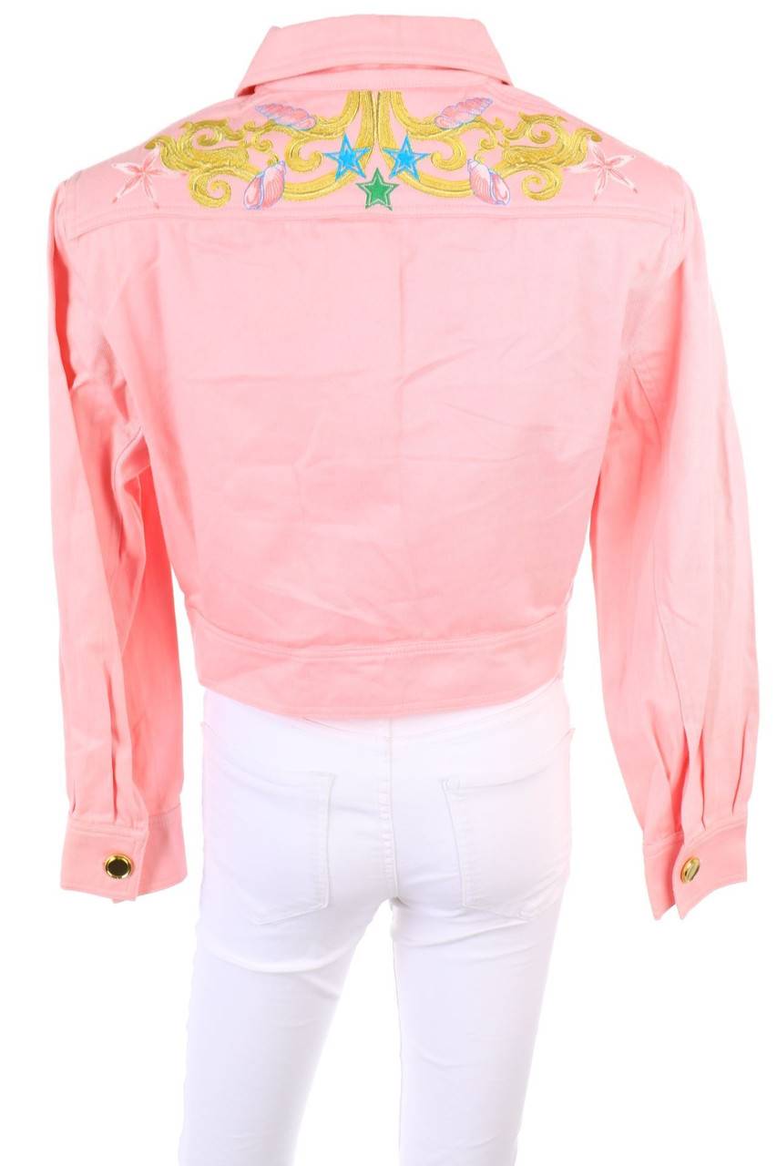 Carou Christian Linares FRANCE Jeans-Jacke Mit Stickereien