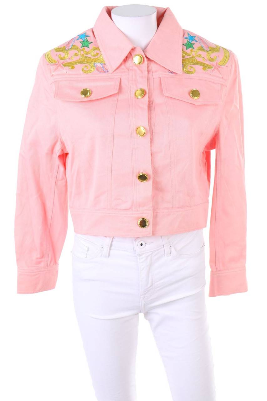 Carou christian linares FRANCE Jeans-Jacke mit Stickereien