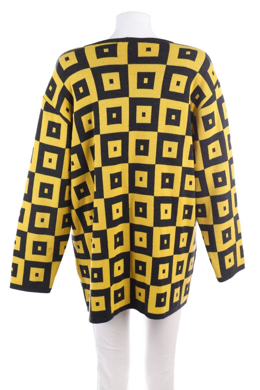 Carou Clara Diehl Cardigan Aus Woll-Mix Mit Geometrischem Muster