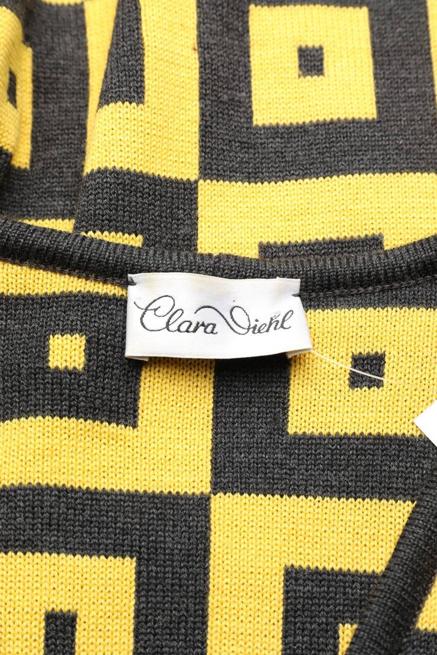 Carou Clara Diehl Cardigan Aus Woll-Mix Mit Geometrischem Muster