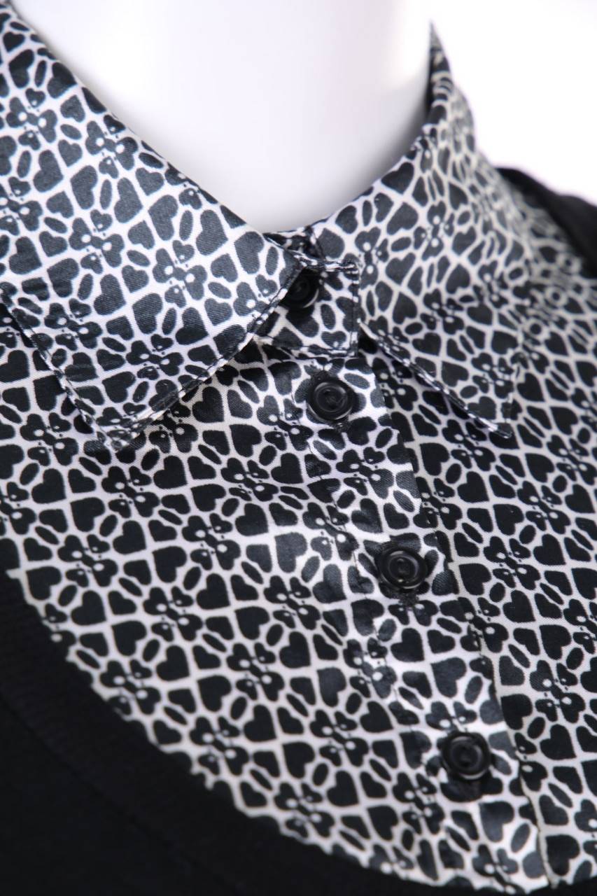 Carou CLOCKHOUSE By C&A Kurzarm-Bluse Im Layer Look Mit Muster