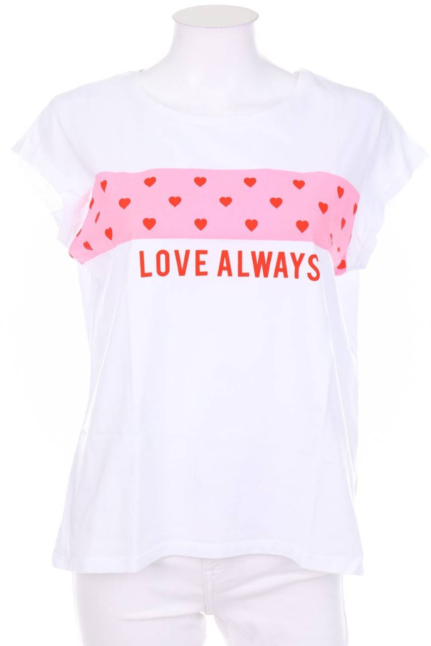 Carou CLOCKHOUSE by C&A Kurzarm-Shirt mit Statement-Print