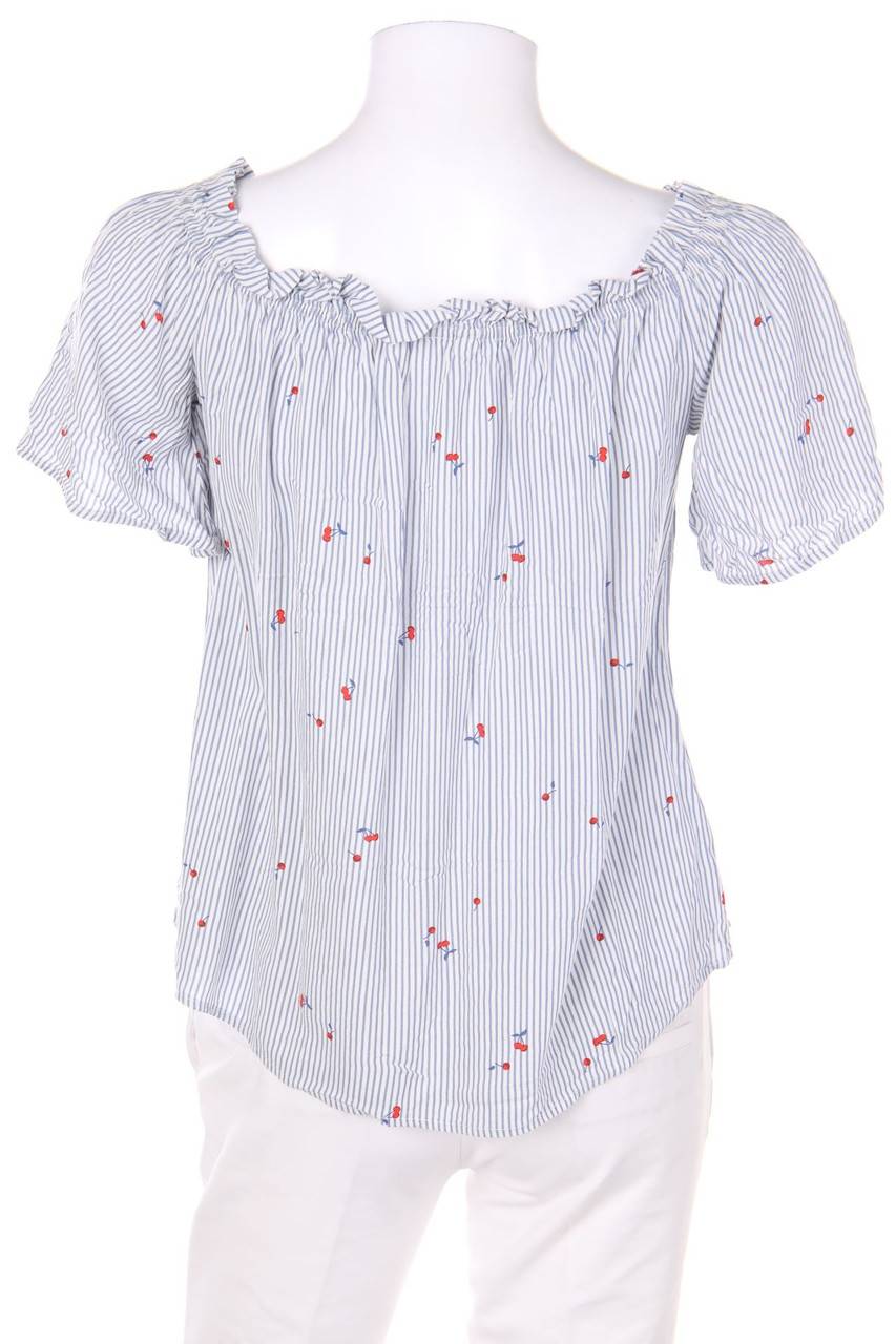 Carou CLOCKHOUSE By C&A Streifen-Bluse Mit Gummizug