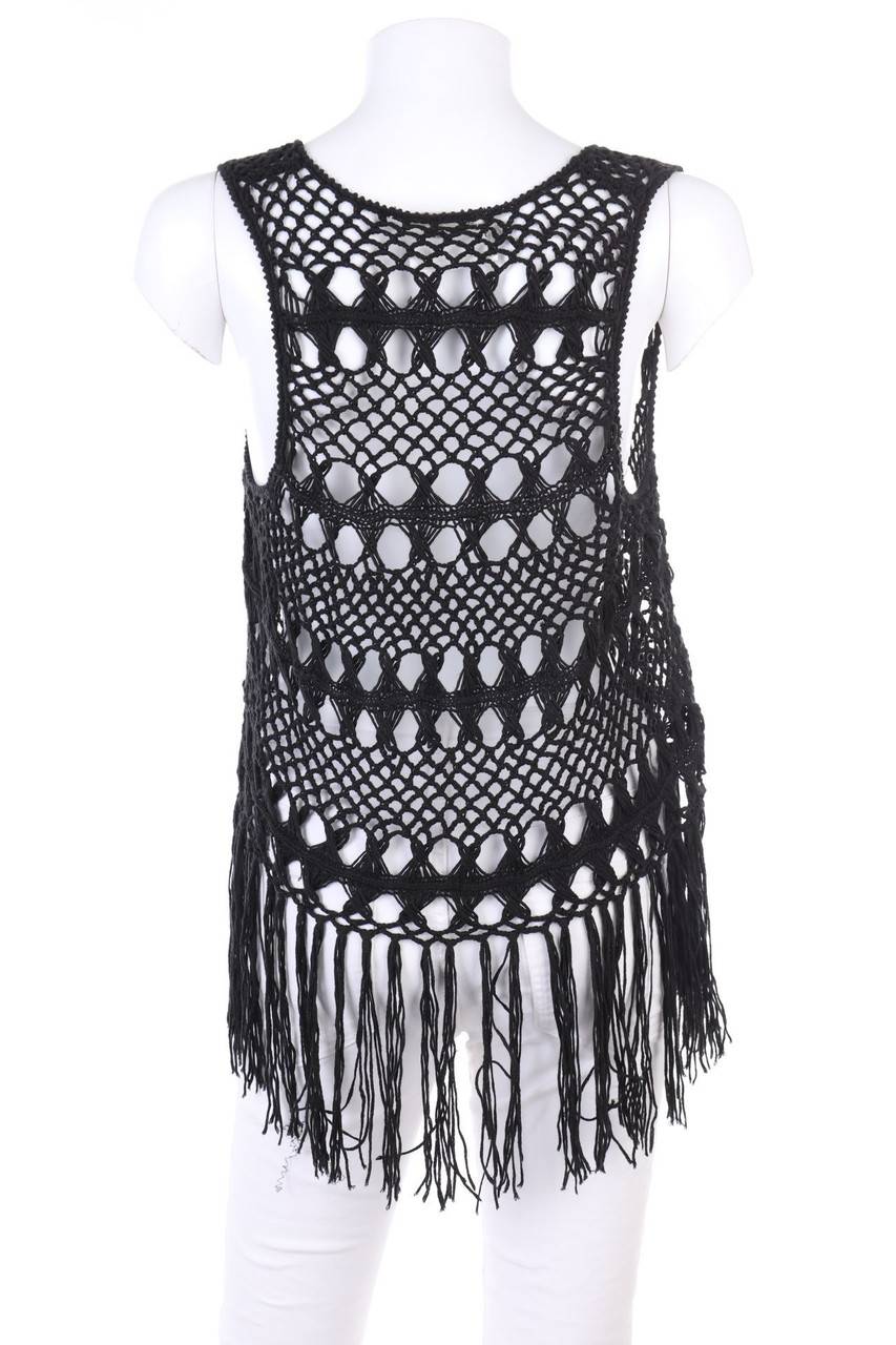 Carou CLOCKHOUSE By C&A Strick-Top Mit Fransen Im Boho-Stil