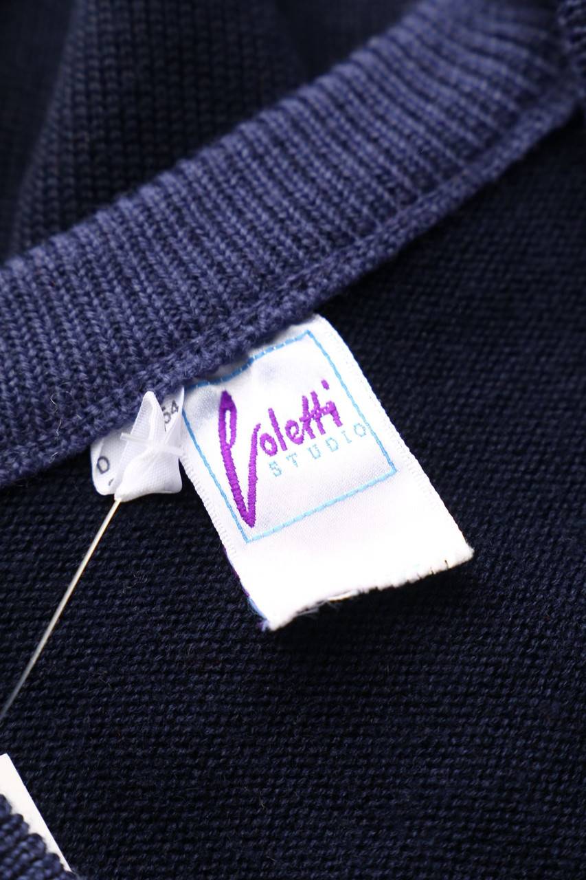 Carou Coletti STUDIO V-Neck-Pullover Aus Woll-Mix Mit Streifen