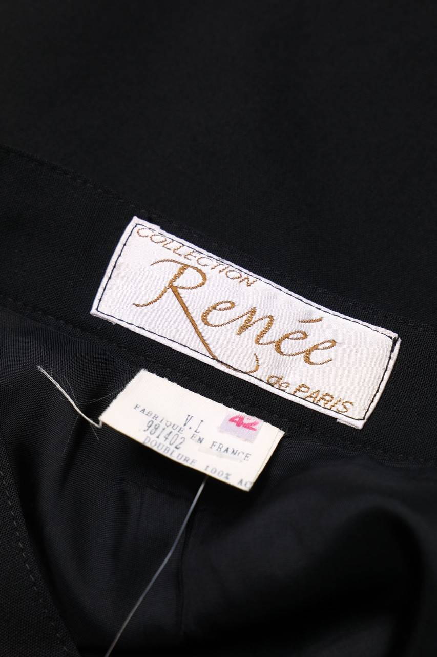 Carou COLLECTION Renée De PARIS Vintage-Rock Aus Woll-Mix Mit Schlitz