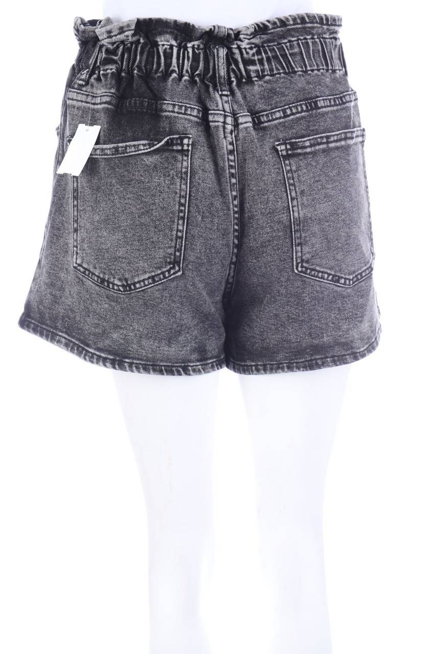 Carou COLLECTION Used Look Jeans-Shorts Mit Raffungen
