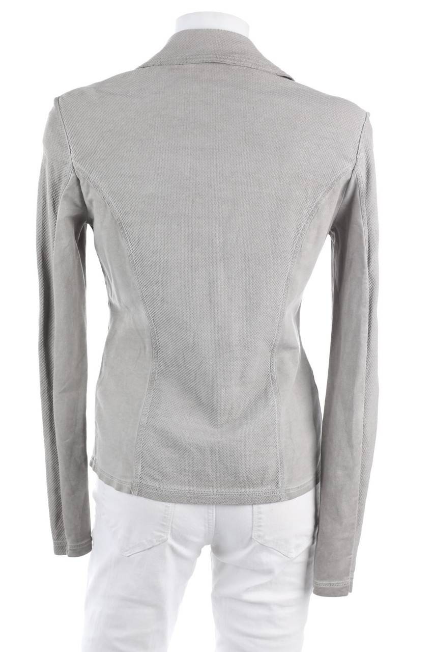 Carou Comma Garment Dyed-Jersey-Blazer Mit Aufgesetzten Taschen
