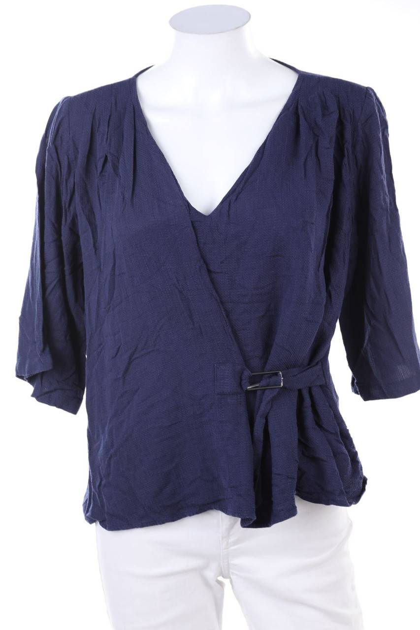 Carou COMPTOIR DES COTONNIERS Bluse mit 3/4-Ärmel in Wickel-Optik