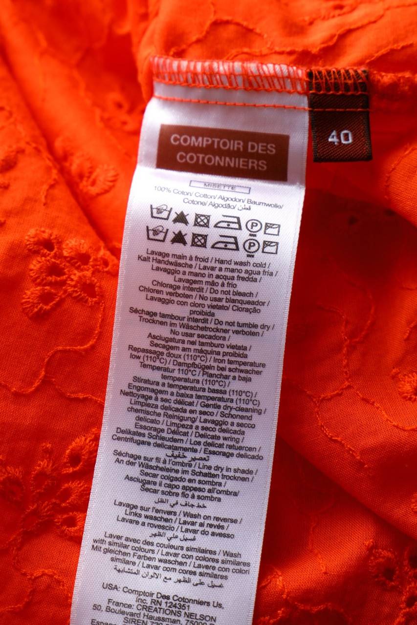 Carou COMPTOIR DES COTONNIERS Hemd-Bluse Mit Kurzem Ärmel Aus Lochspitze