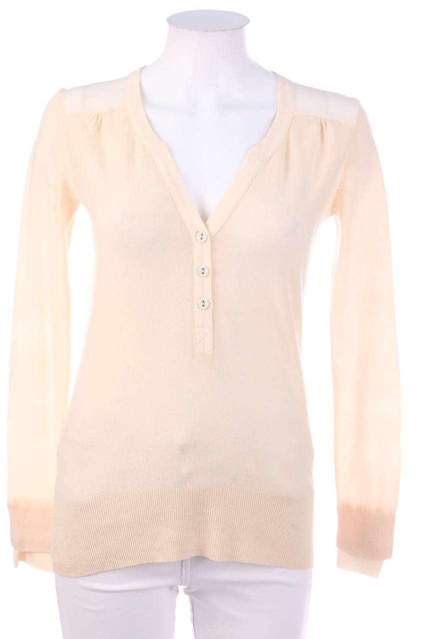 Carou COMPTOIR DES COTONNIERS Strick-Pullover aus Wolle mit Seiden-Details