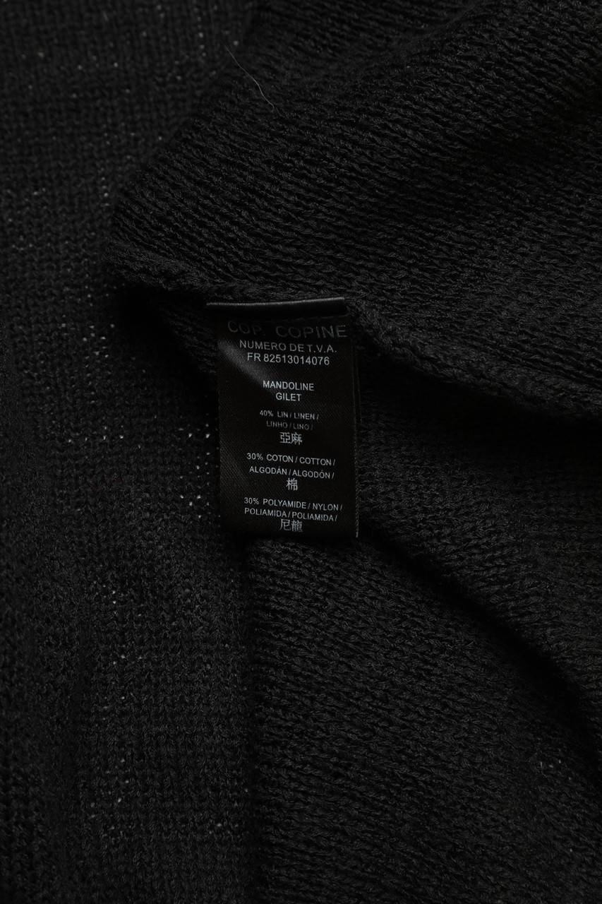 Carou Cop.copine Cardigan Aus Leinen-Mix Mit Fransen