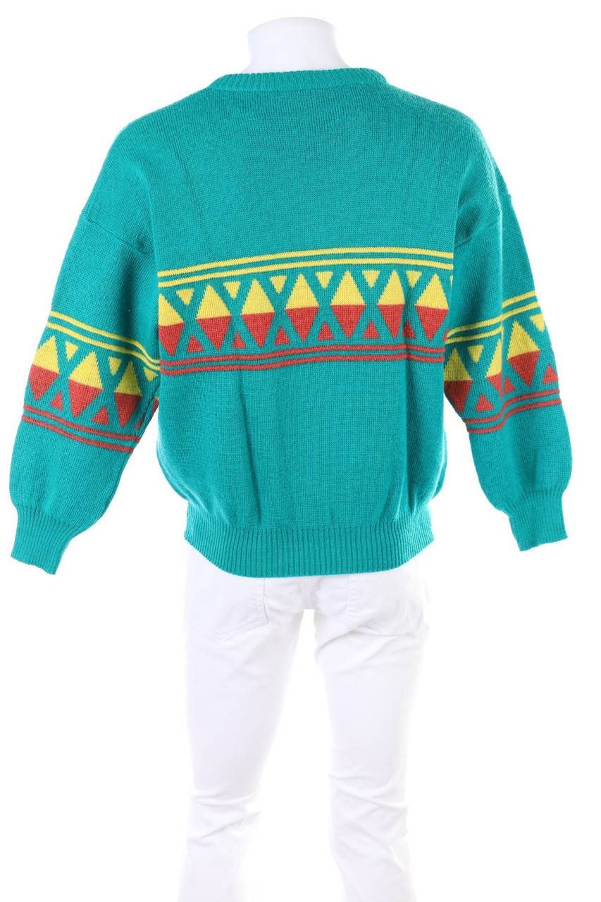 Carou CRAFT OF SWEDEN Pullover Aus Woll-Mix Mit Geometrischem Muster