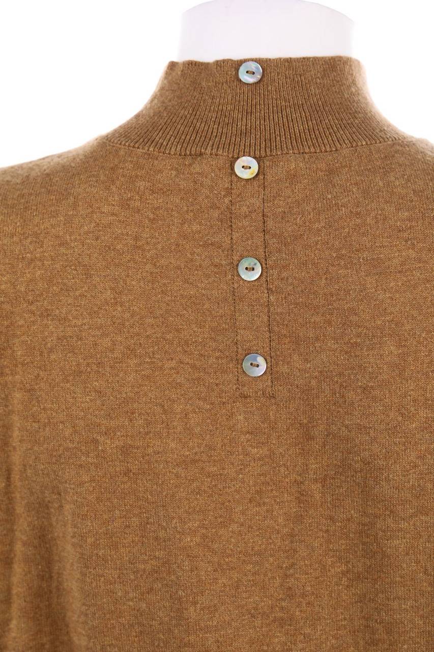 Carou Cream Strick-Pullover Aus Baumwoll-Mix Mit Kaschmir