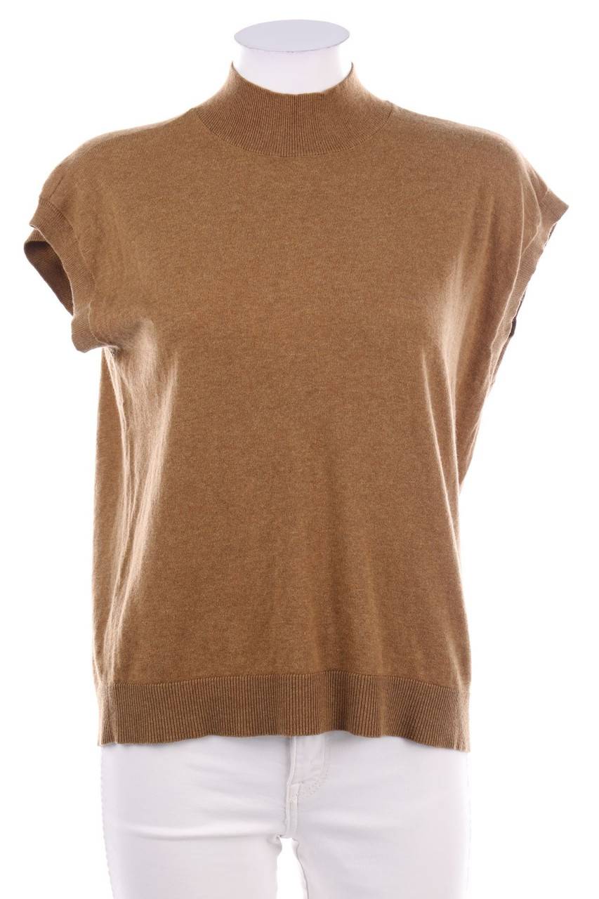 Carou Cream Strick-Pullover aus Baumwoll-Mix mit Kaschmir