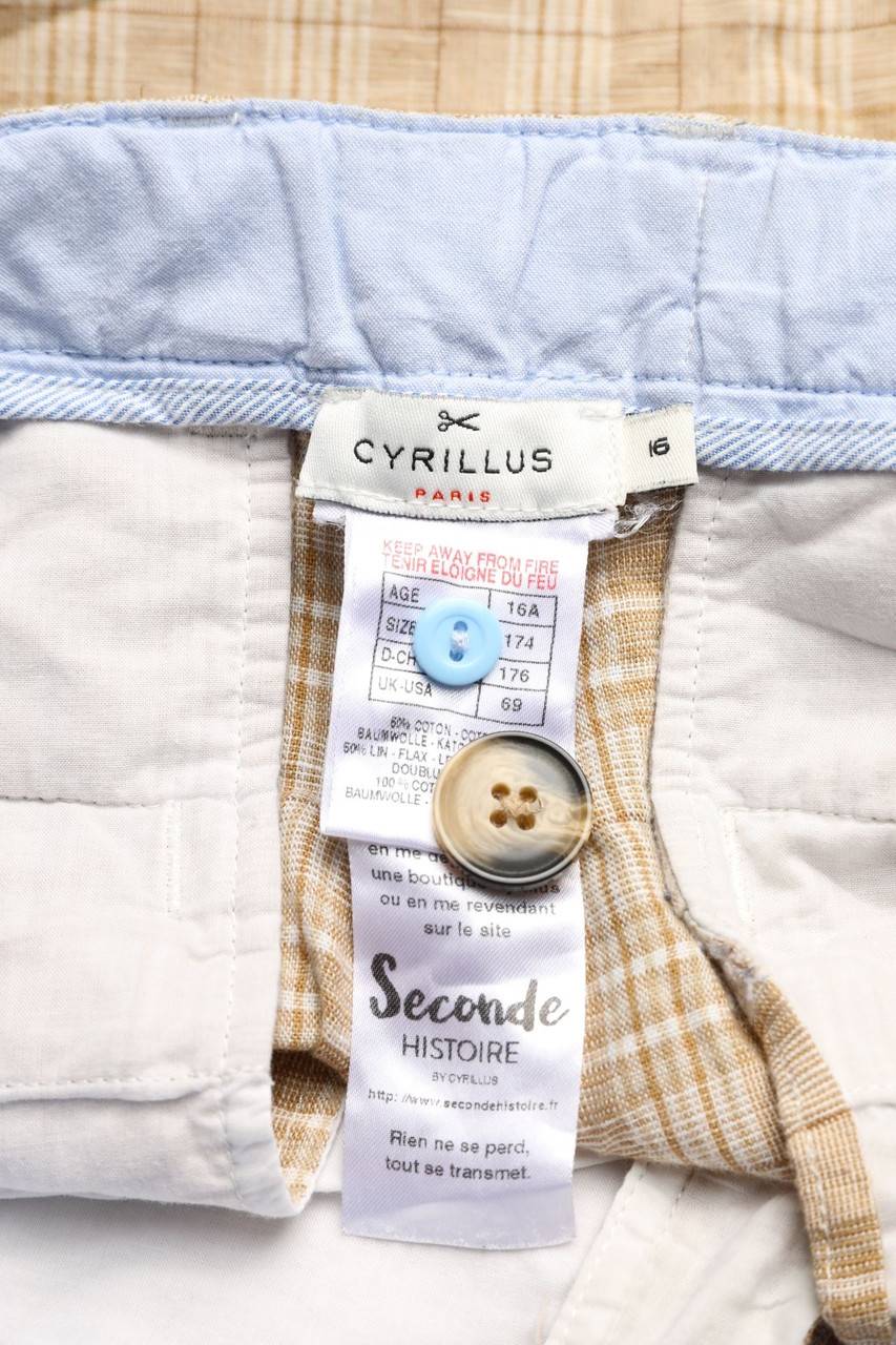 Carou Cyrillus PARIS Shorts Mit Karo-Muster Aus Leinen-Mix