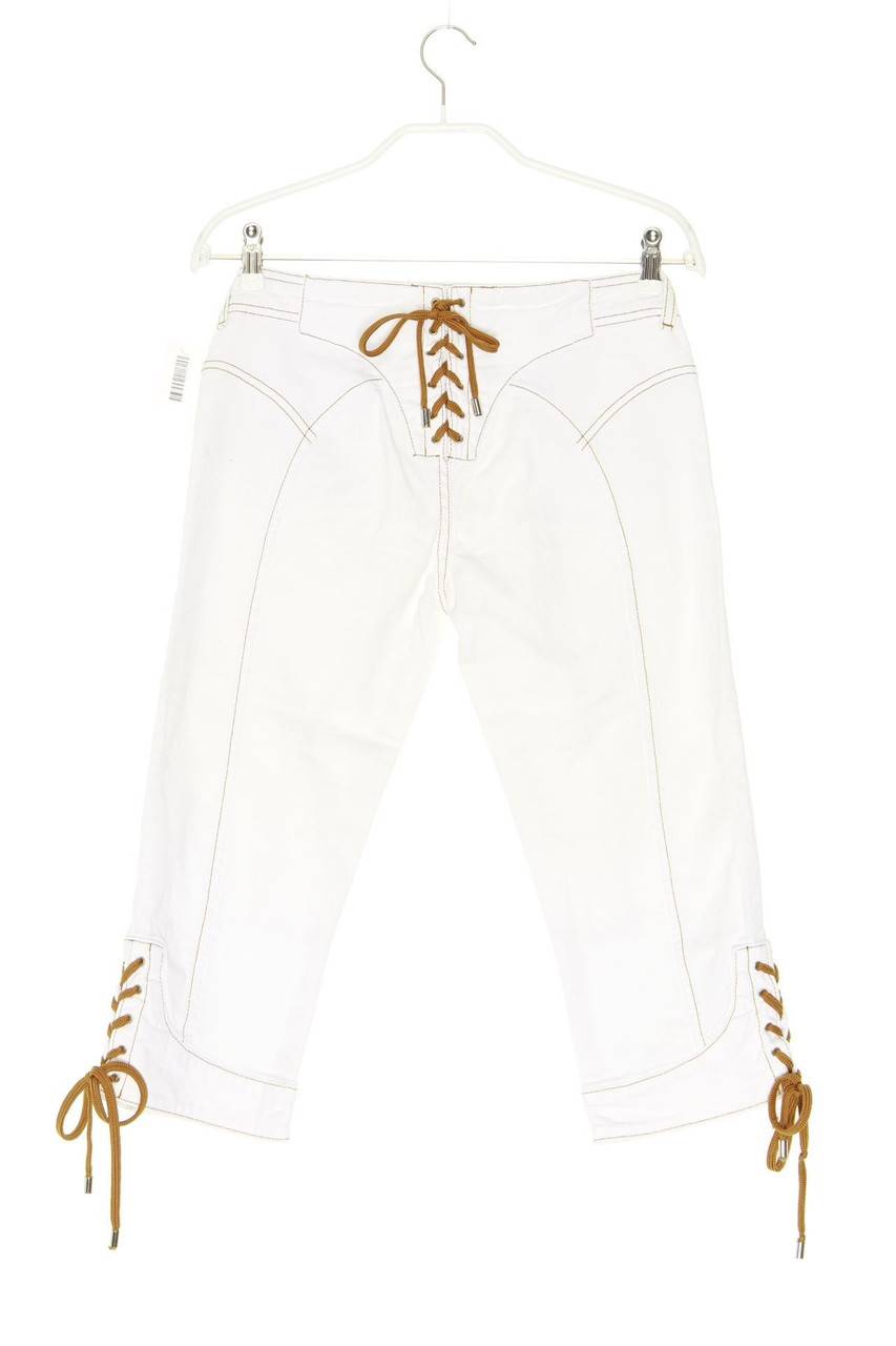 Carou D&G DOLCE & GABBANA Cropped Jeans Aus Baumwoll-Mix Mit Schnürung