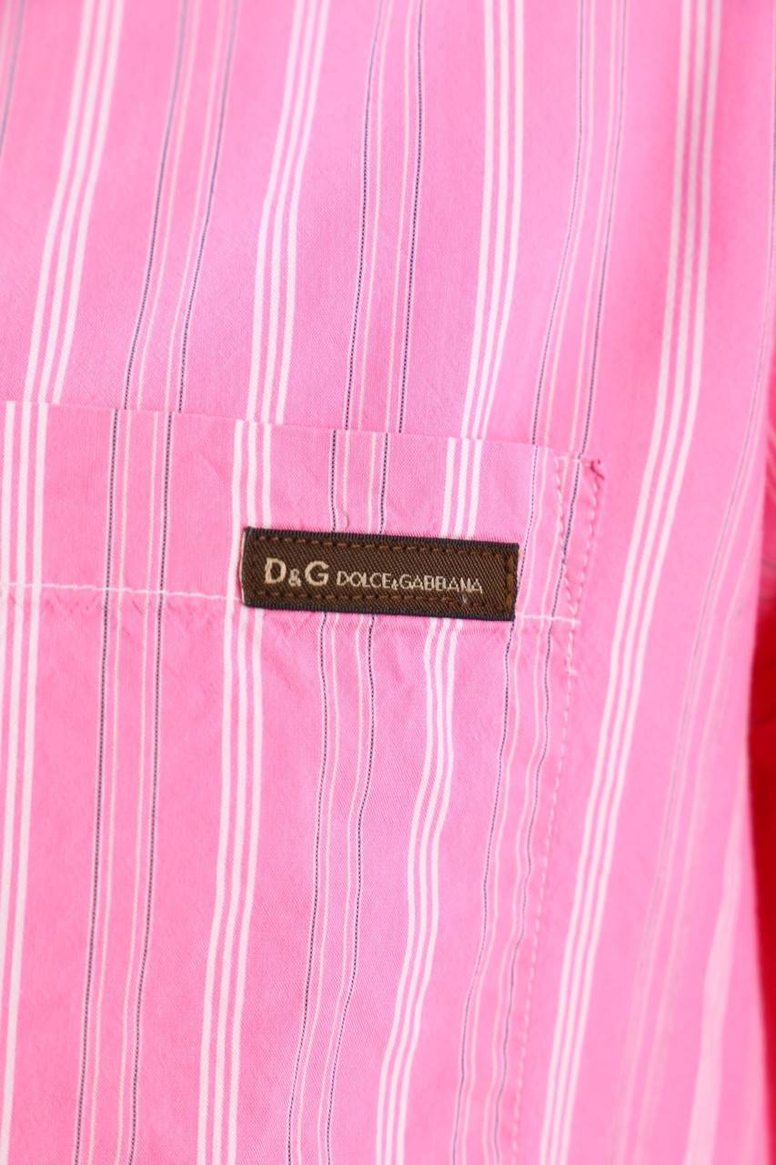 Carou D&G DOLCE & GABBANA Hemd Aus Baumwoll-Mix Mit Logo-Applikation