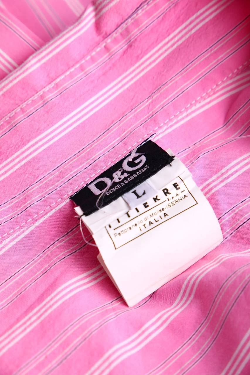 Carou D&G DOLCE & GABBANA Hemd Aus Baumwoll-Mix Mit Logo-Applikation