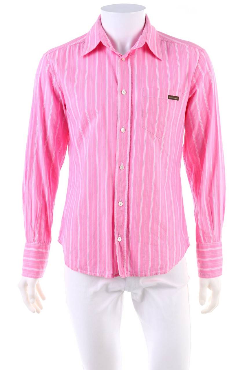 Carou D&G DOLCE & GABBANA Hemd aus Baumwoll-Mix mit Logo-Applikation