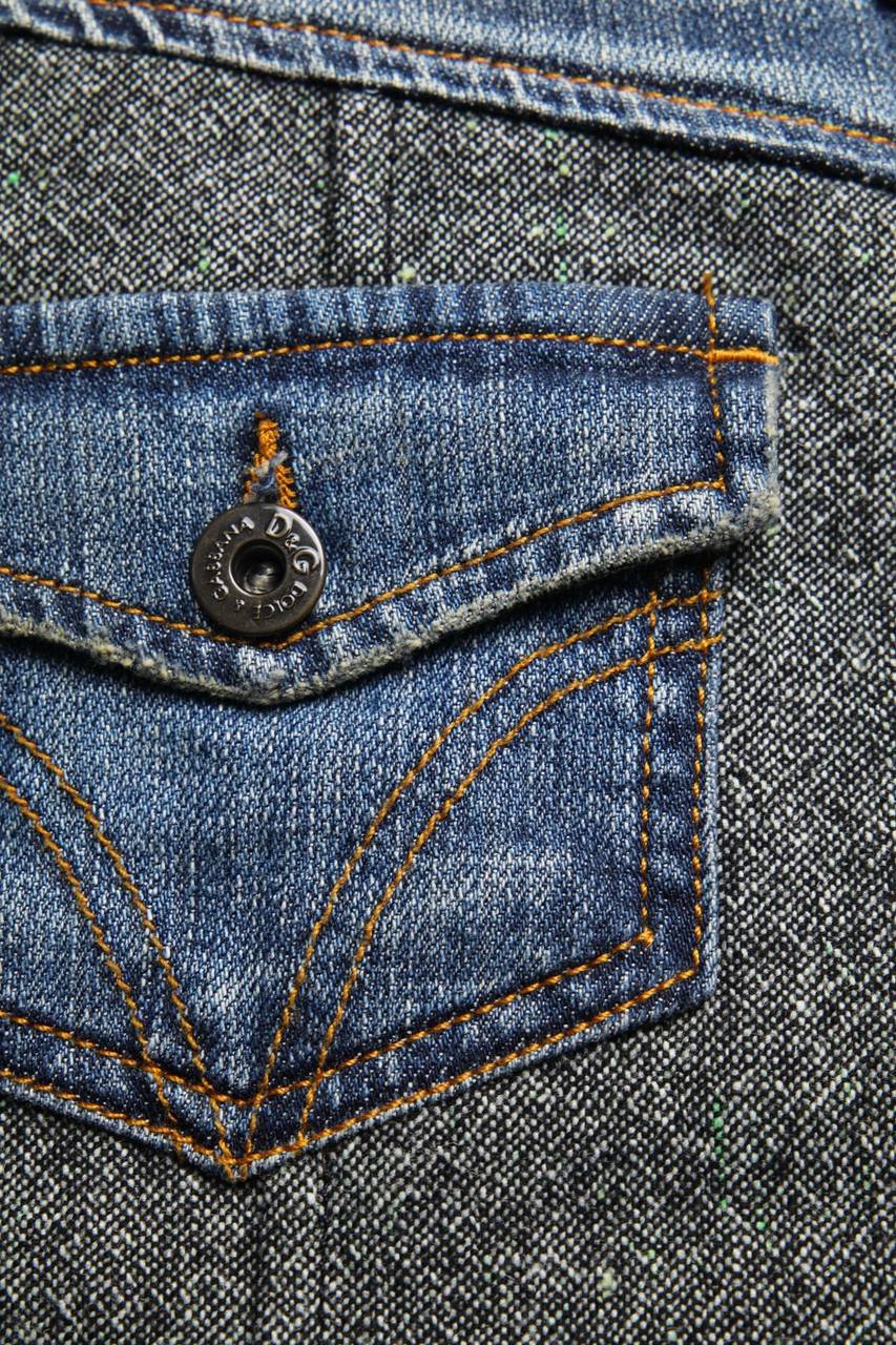 Carou D&G DOLCE & GABBANA Vintage-Jeansrock Mit Wolle