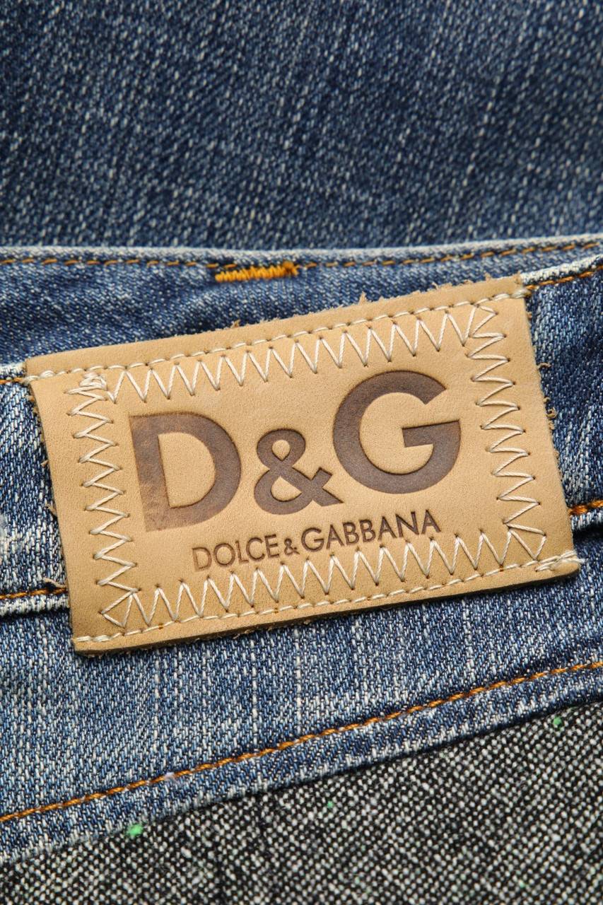 Carou D&G DOLCE & GABBANA Vintage-Jeansrock Mit Wolle