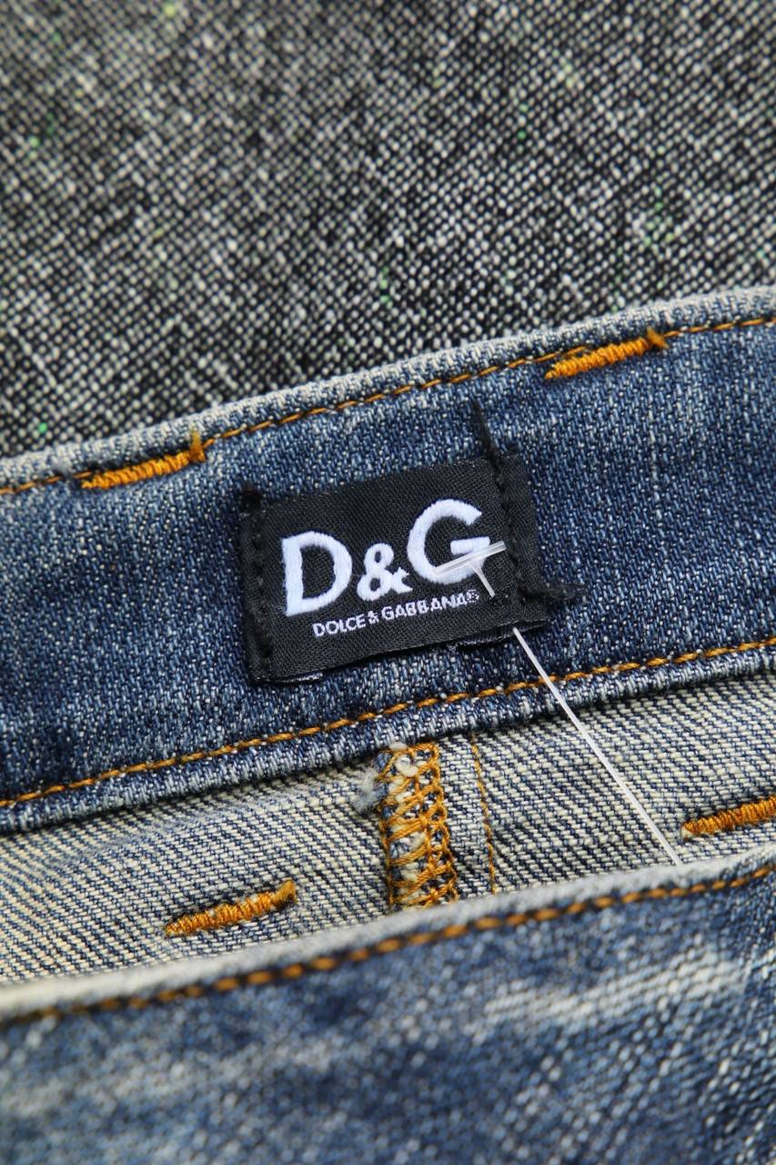Carou D&G DOLCE & GABBANA Vintage-Jeansrock Mit Wolle