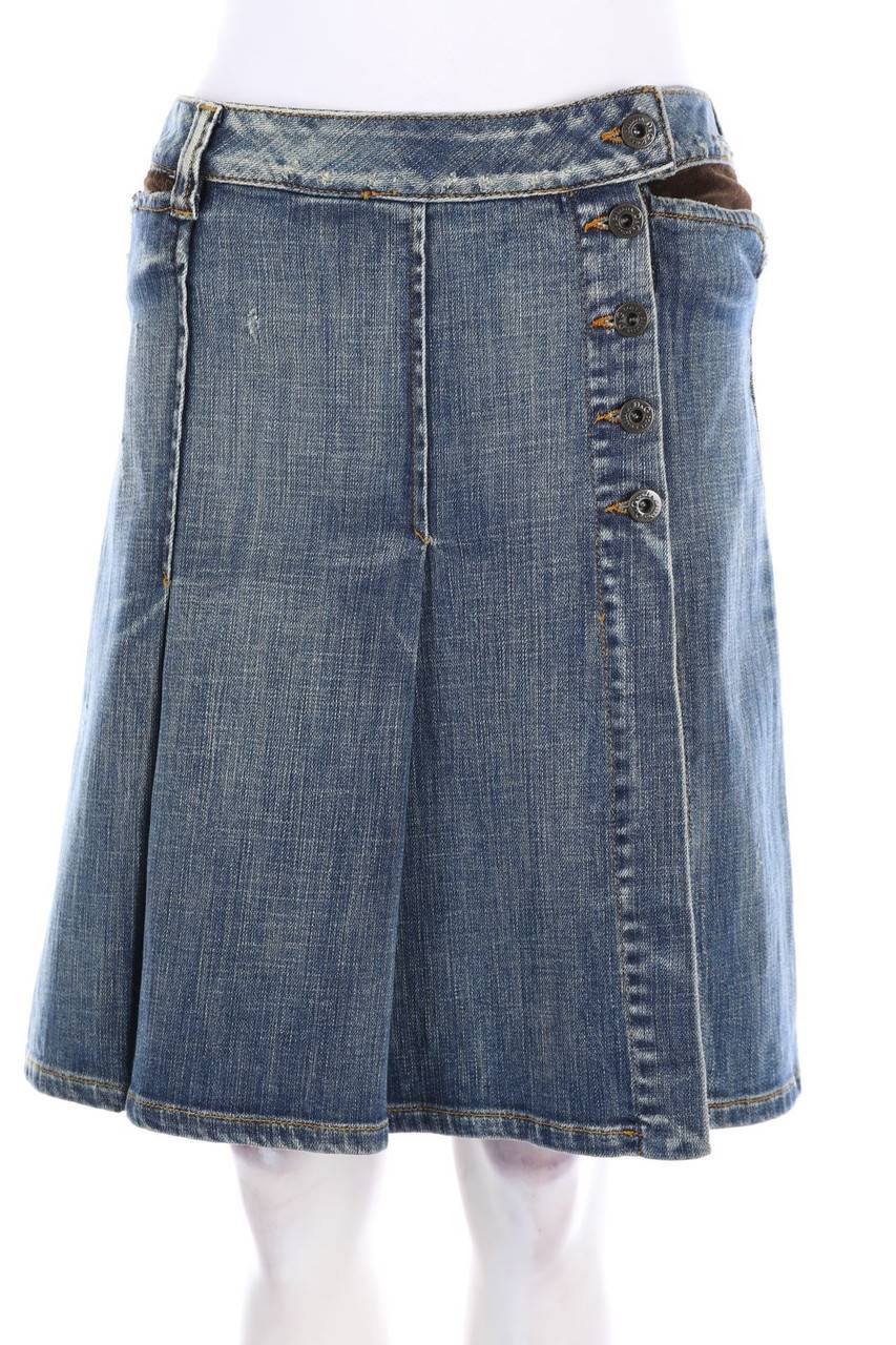 Carou D&G DOLCE & GABBANA Vintage-Jeansrock mit Wolle