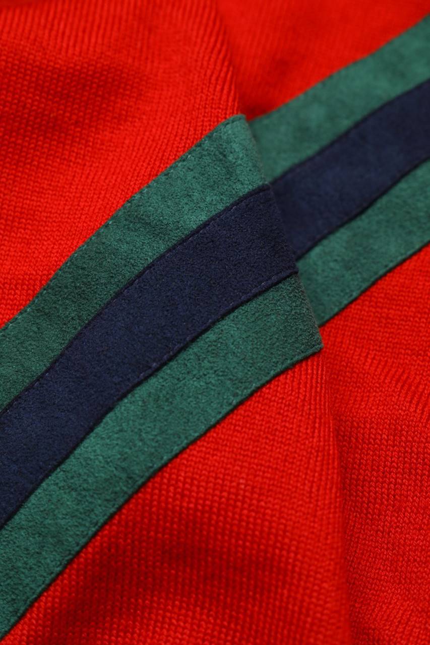Carou DALMINE UOMO Cardigan Aus Reiner Schurwolle Mit Chevron-Streifen