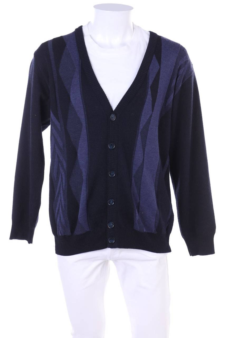 Carou Danilo Cardigan aus Woll-Mix mit geometrischem Muster