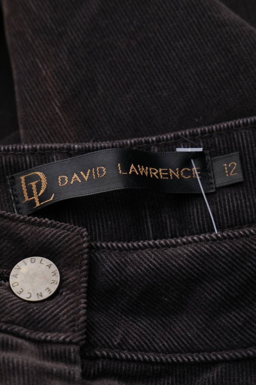 Carou DAVID LAWRENCE Cord-Hose Aus Baumwoll-Mix Mit Logo-Plakette
