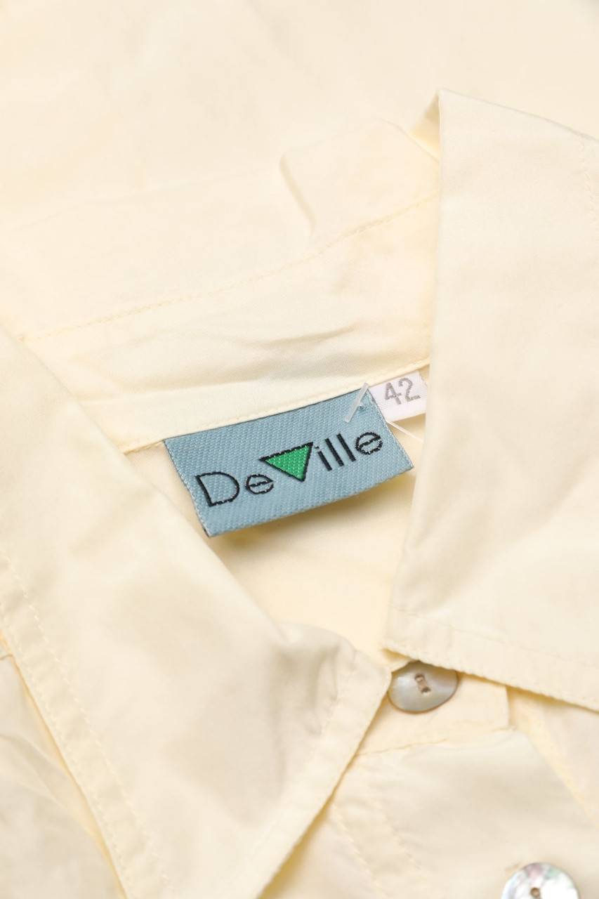 Carou DeVille Hemd-Bluse Mit Kurzem Ärmel Aus Seide