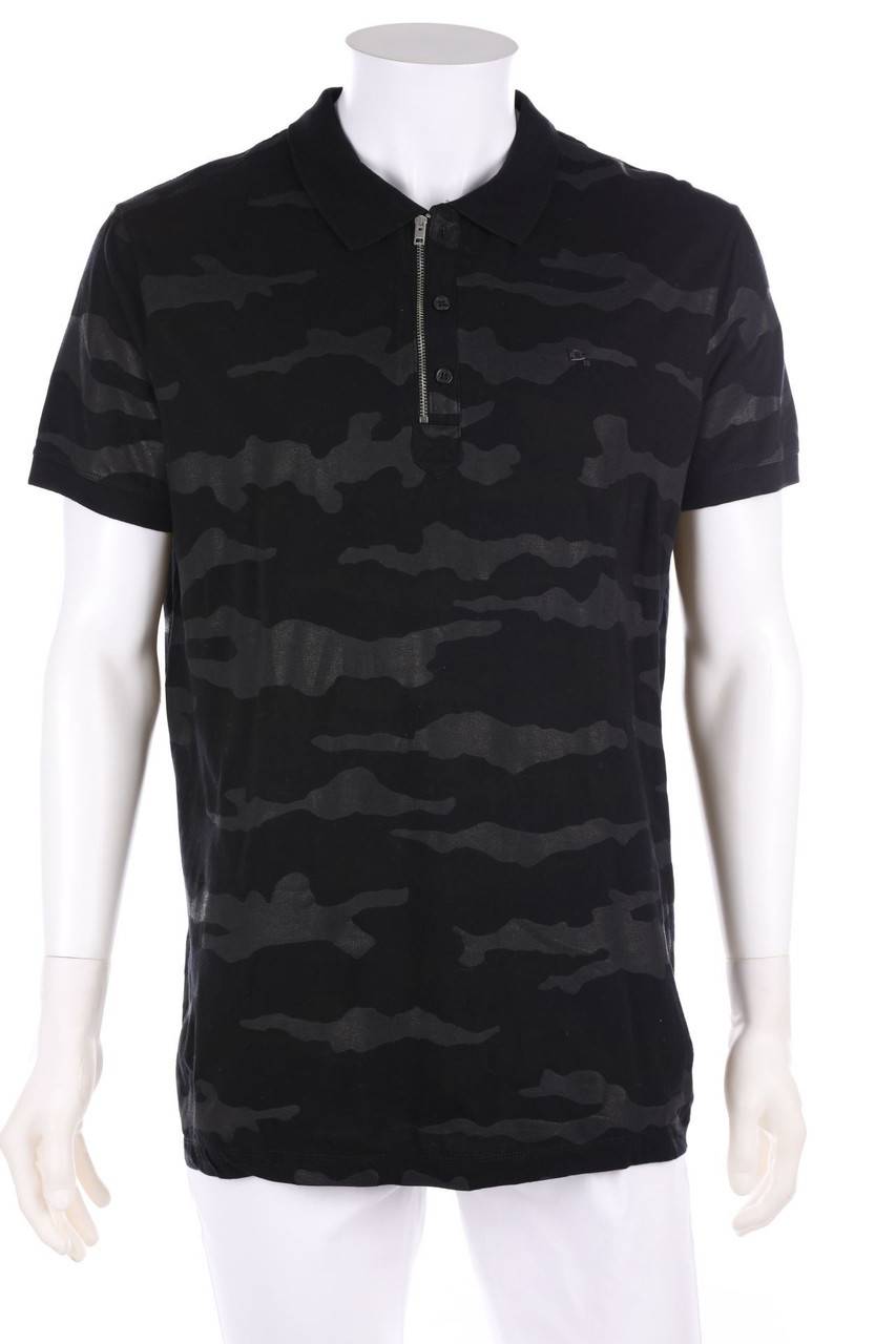 Carou DIESEL Camouflage-Poloshirt mit Logo-Plakette