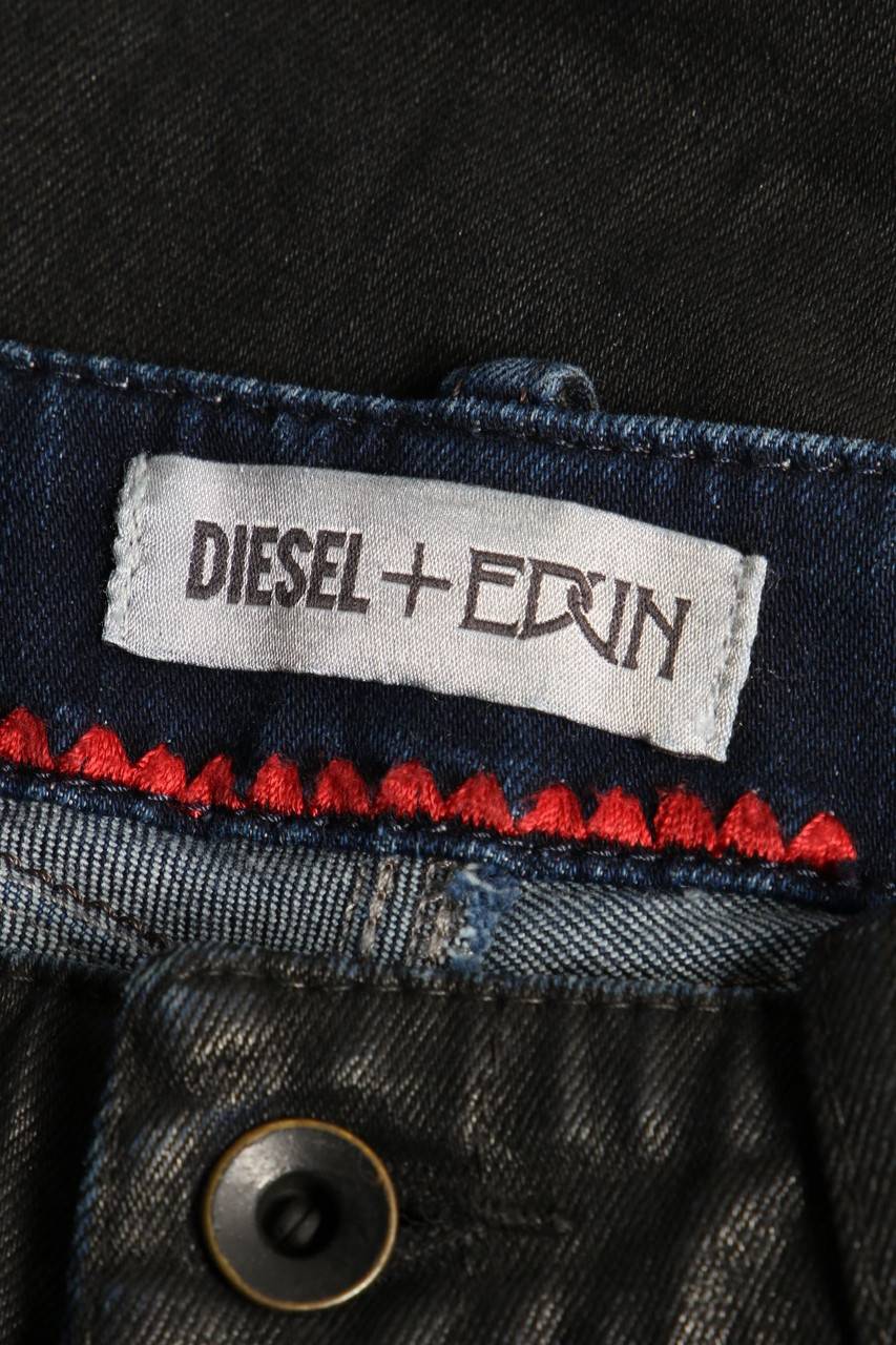 Carou DIESEL + EDUN Coated Skinny-Jeans Aus Baumwoll-Mix
