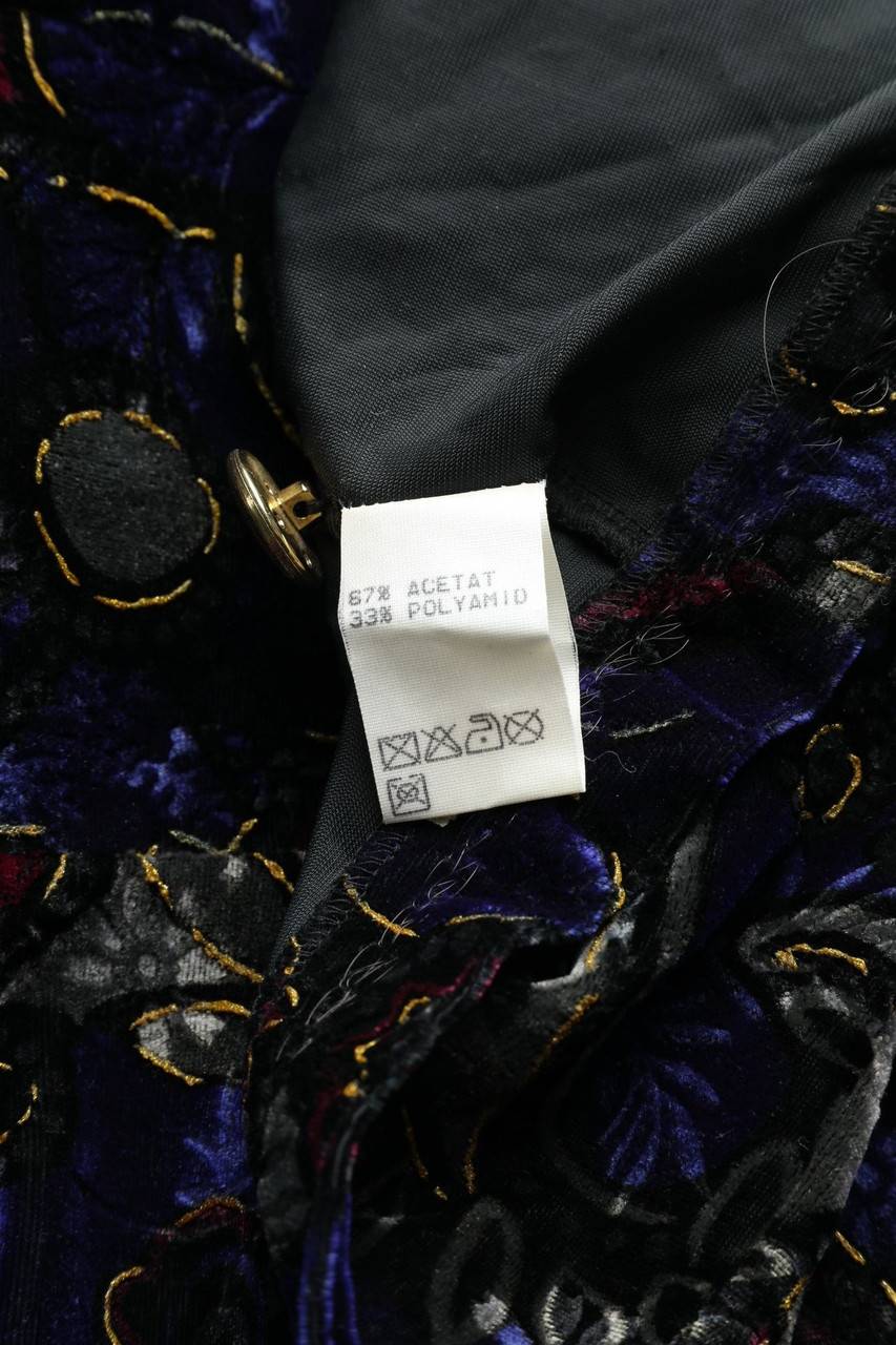 Carou DIVINA Of Switzerland Blazer Aus Samt Mit Paisley-Print