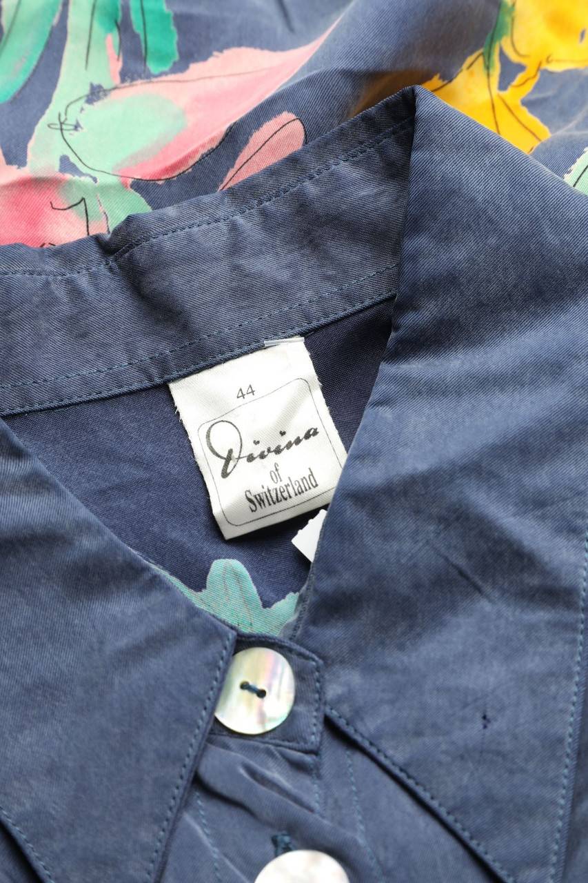Carou DIVINA Of Switzerland Hemd-Bluse Mit Kurzem Ärmel