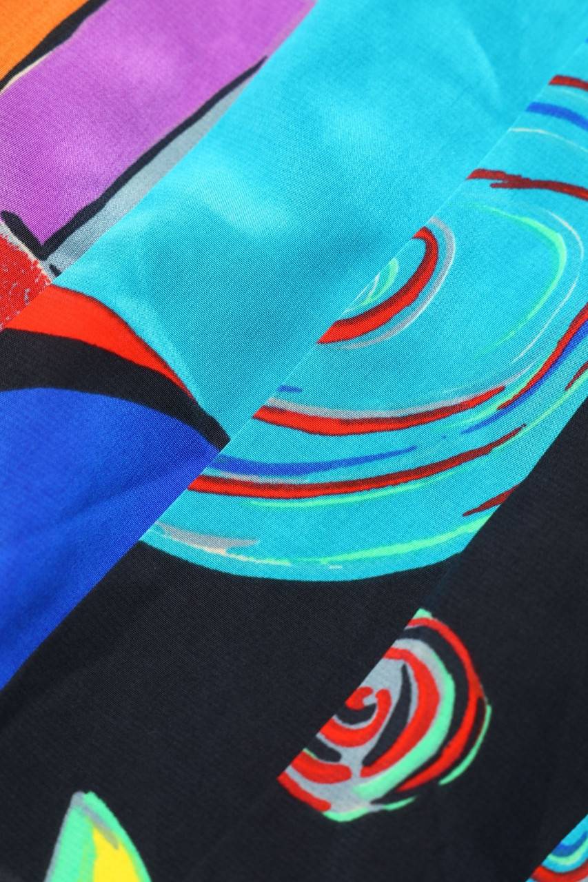 Carou DIVINA Of Switzerland Vintage-Falten-Rock Mit Print