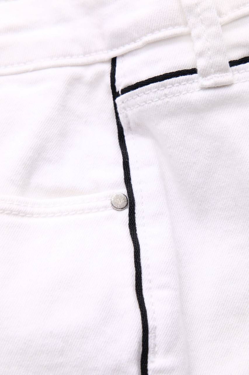 Carou DON´T CRY Straight Cut Jeans Mit Paspelierung