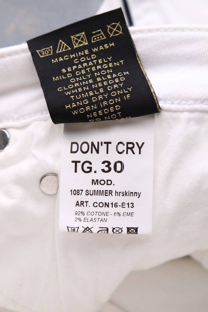 Carou DON´T CRY Straight Cut Jeans Mit Paspelierung