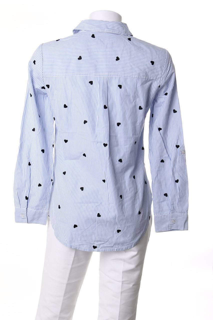 Carou DOROTHY PERKINS Streifen-Hemd-Bluse Mit Stickereien