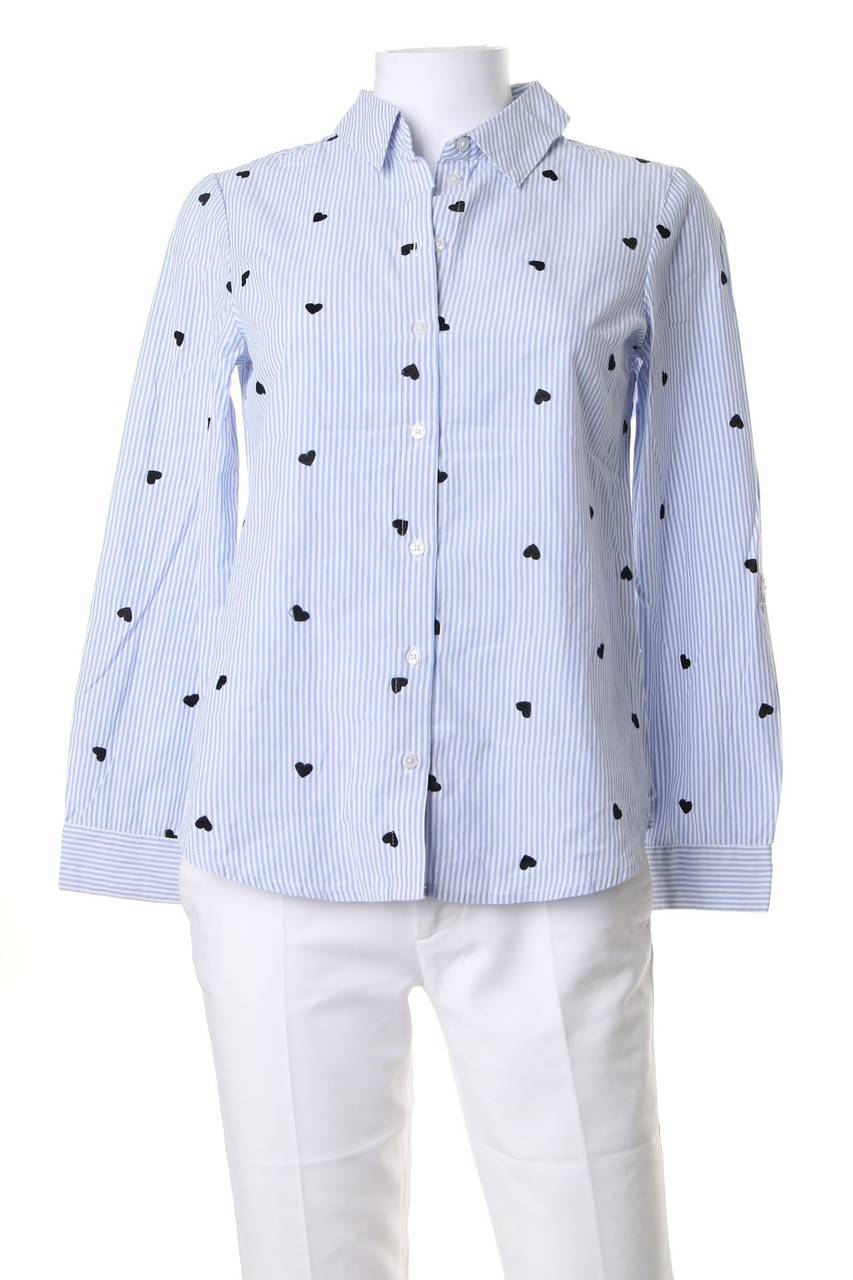 Carou DOROTHY PERKINS Streifen-Hemd-Bluse mit Stickereien