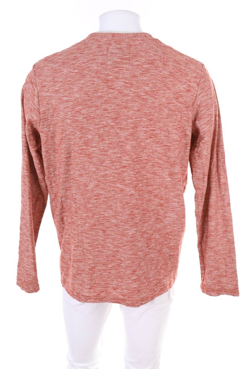 Carou Eagle Denim Streifen-Longsleeve-Shirt Aus Baumwolle Mit Knöpfen