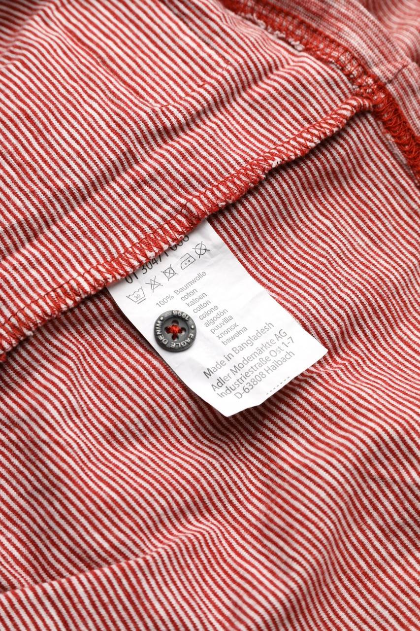 Carou Eagle Denim Streifen-Longsleeve-Shirt Aus Baumwolle Mit Knöpfen