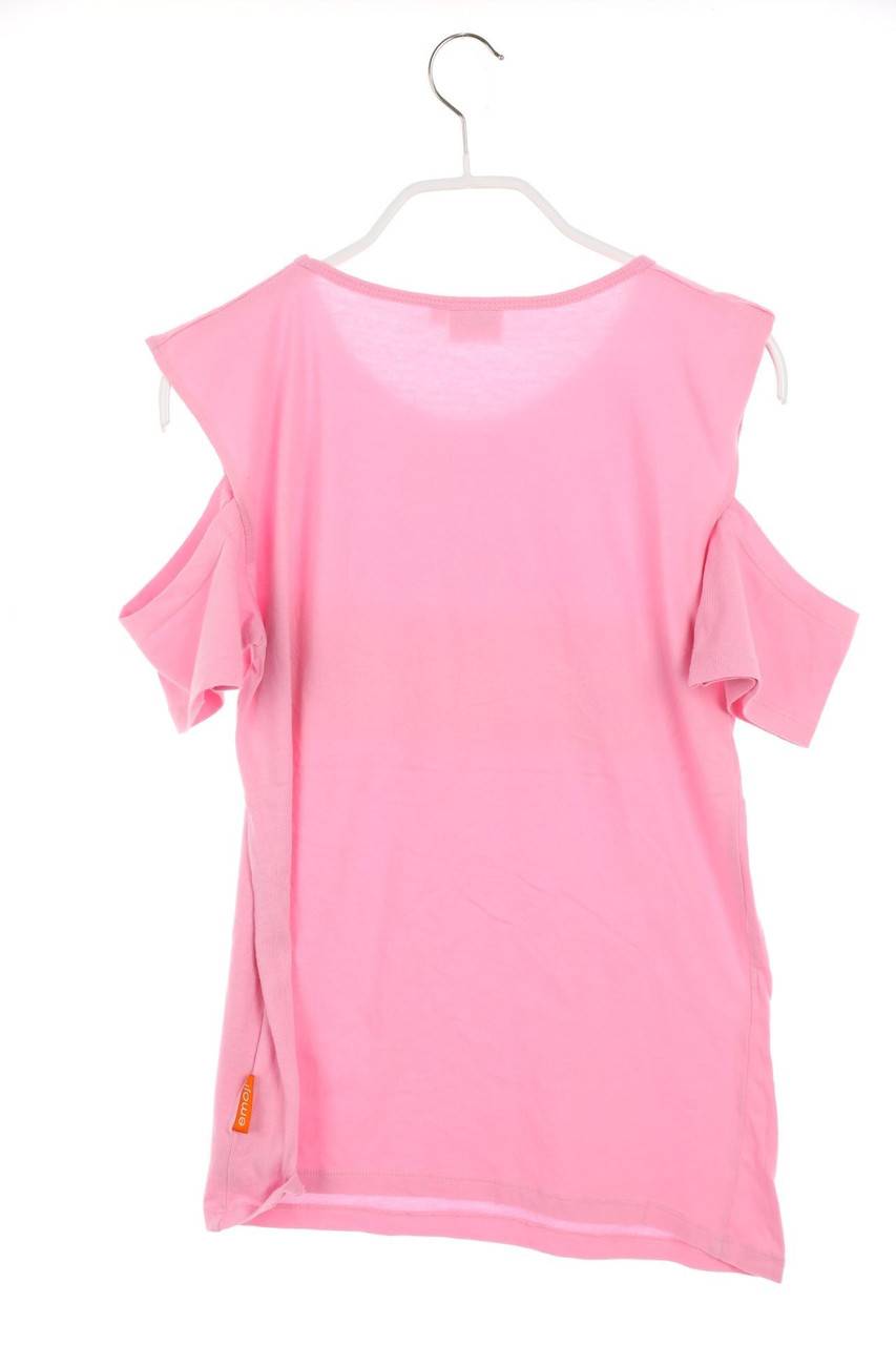 Carou Emoji THE ICONIC BRAND Cold-Shoulder-T-Shirt Mit Wende-Pailletten