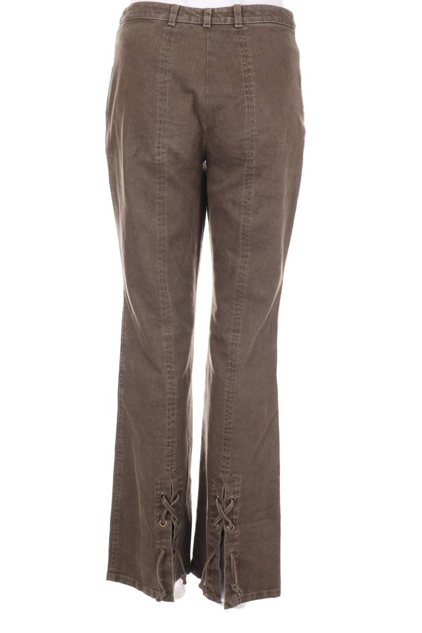 Carou Emozioni Used Look Flared-Jeans Mit Schnürung