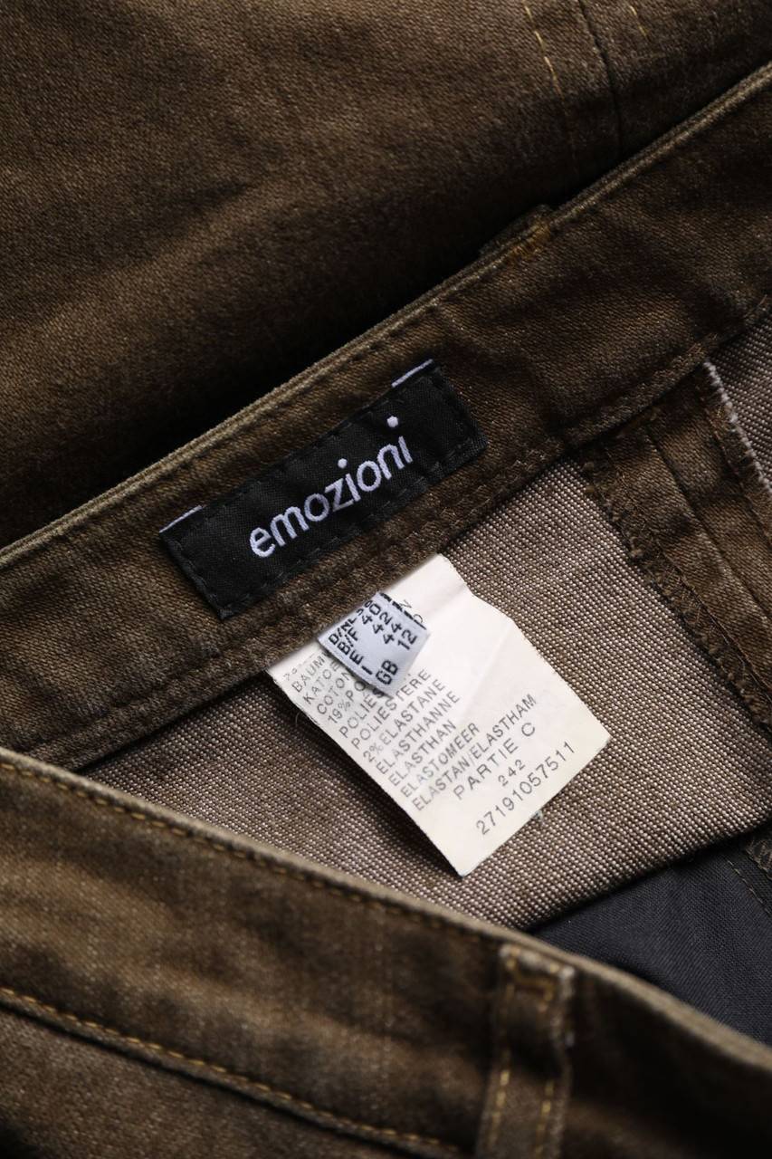Carou Emozioni Used Look Flared-Jeans Mit Schnürung