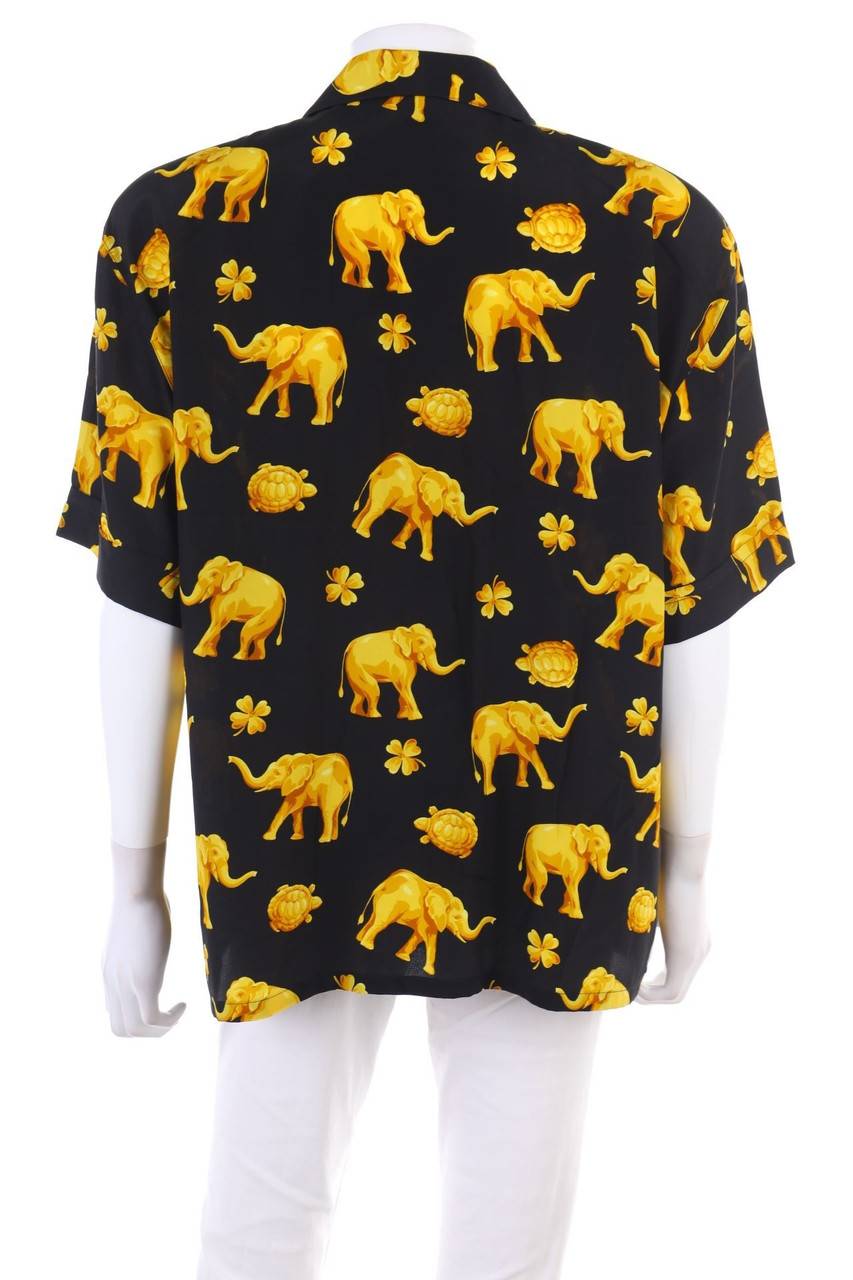 Carou ESCADA MARGARETHA LEY Vintage-Seiden-Bluse Mit Print